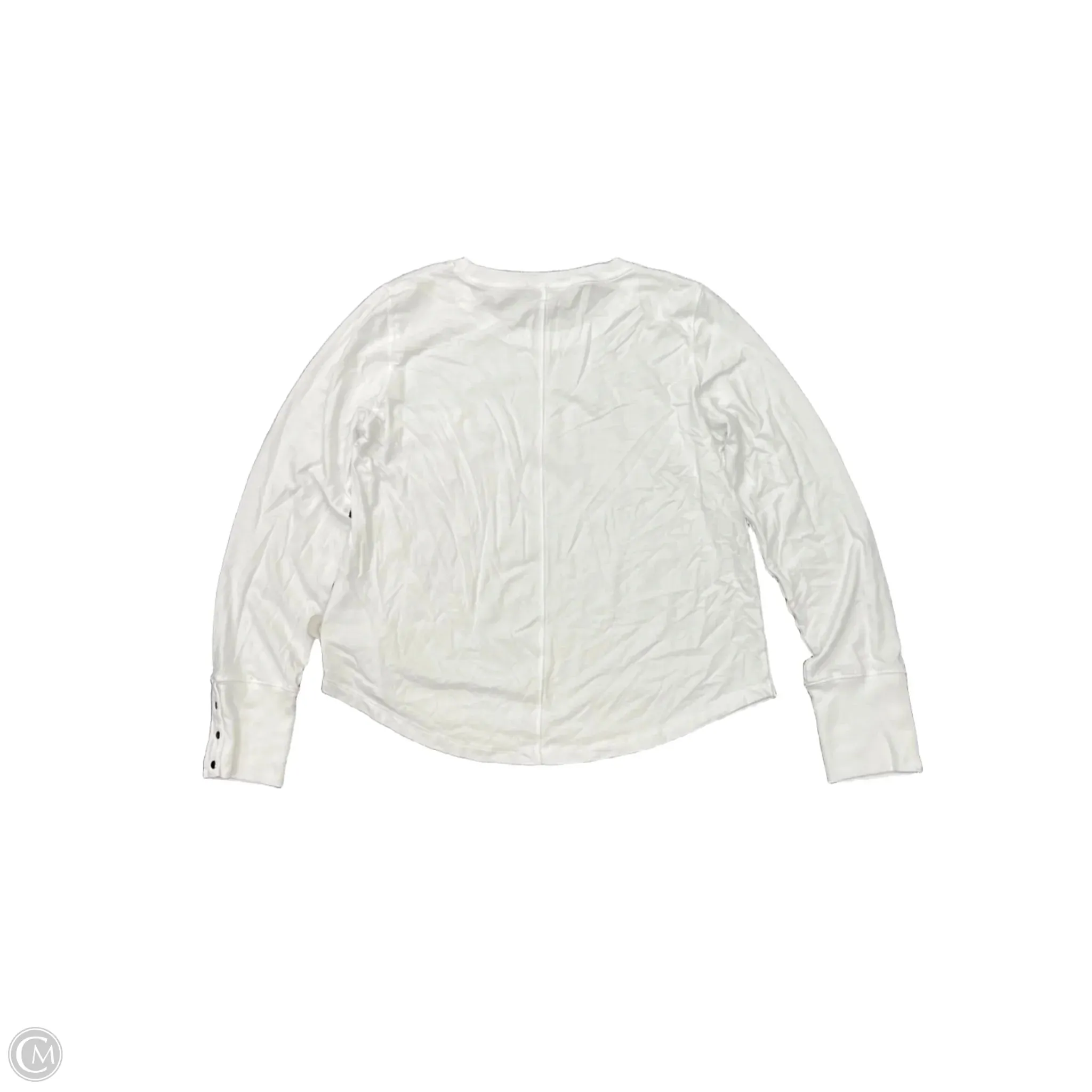 Top Long Sleeve By Evereve In White, Size: L