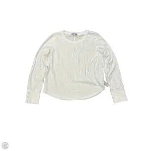Top Long Sleeve By Evereve In White, Size: L