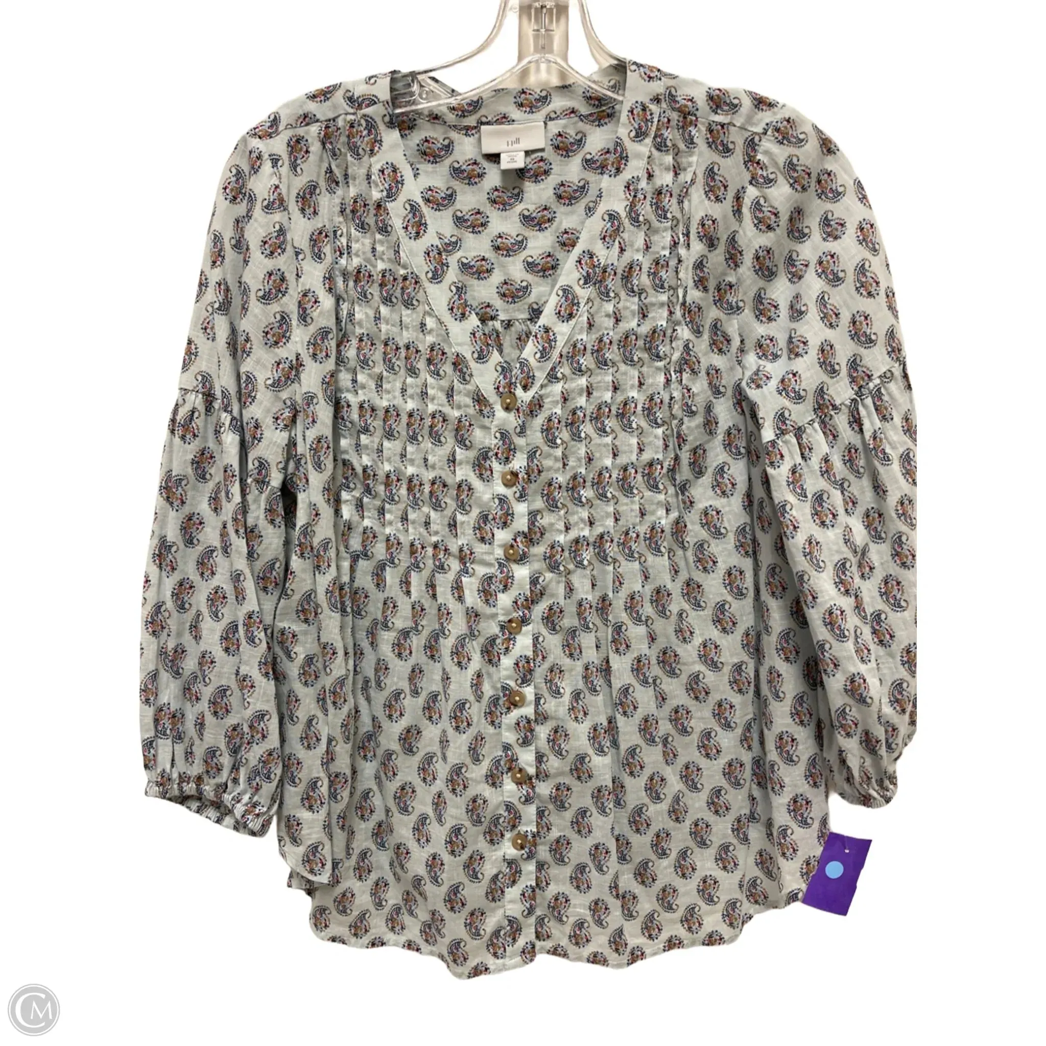 Top Long Sleeve By J. Jill In Blue, Size: Xsp