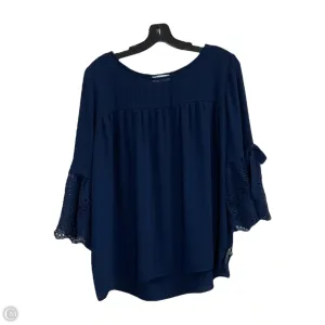 Top Long Sleeve By Loft In Navy, Size: L