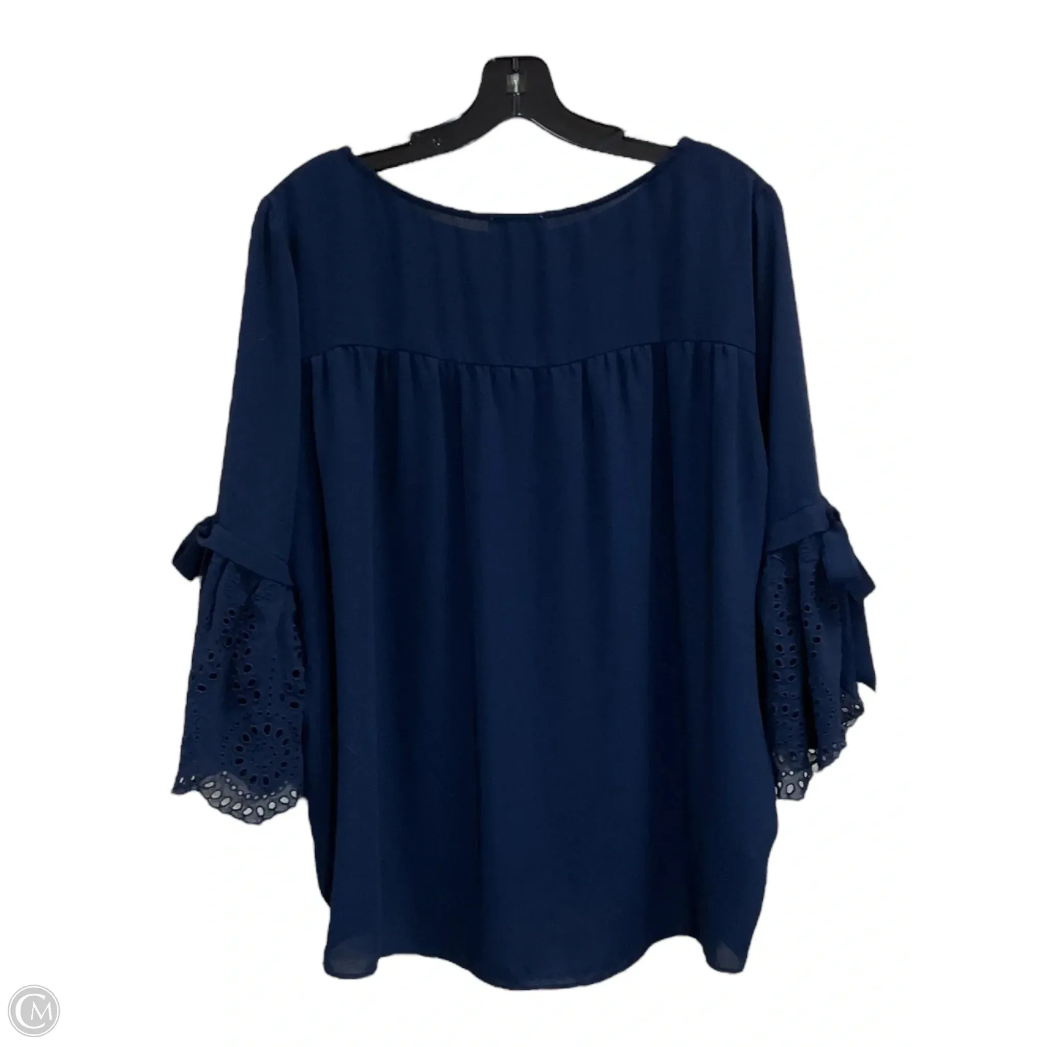 Top Long Sleeve By Loft In Navy, Size: L