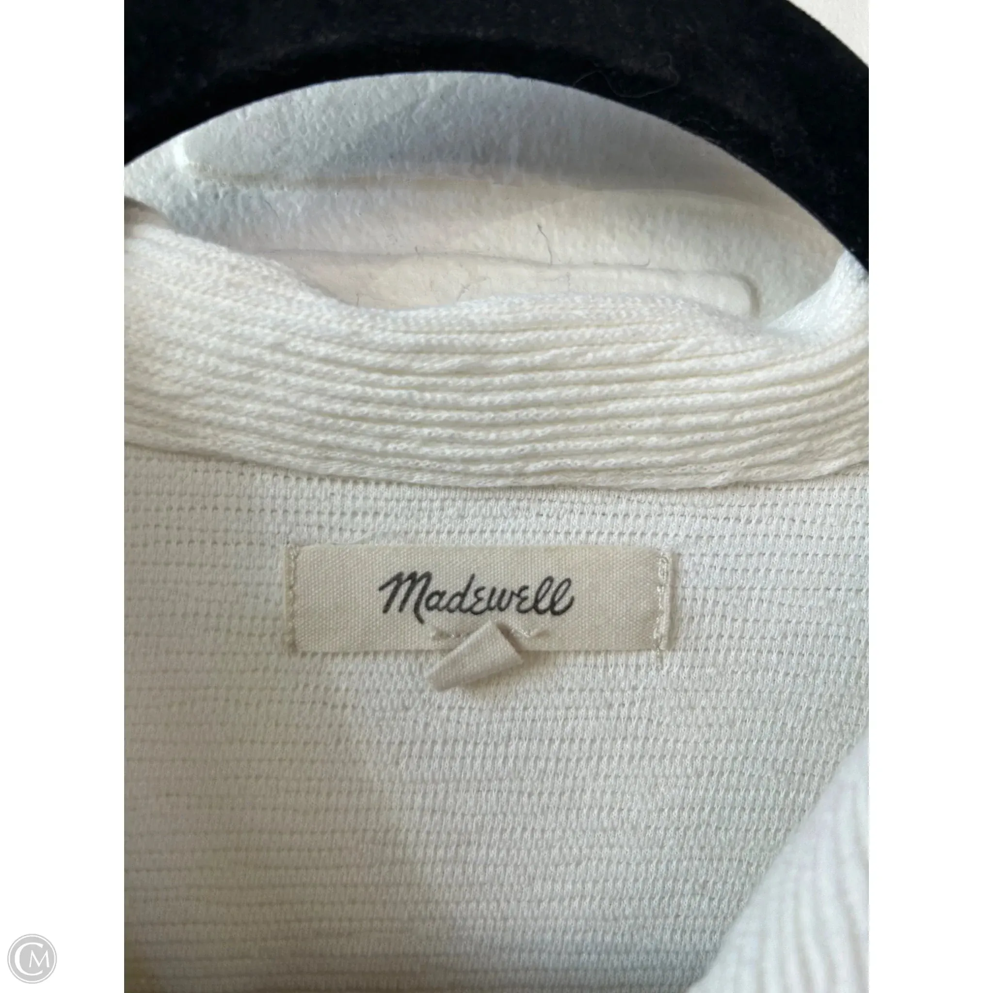 Top Long Sleeve By Madewell In Cream, Size: M