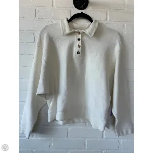 Top Long Sleeve By Madewell In Cream, Size: M