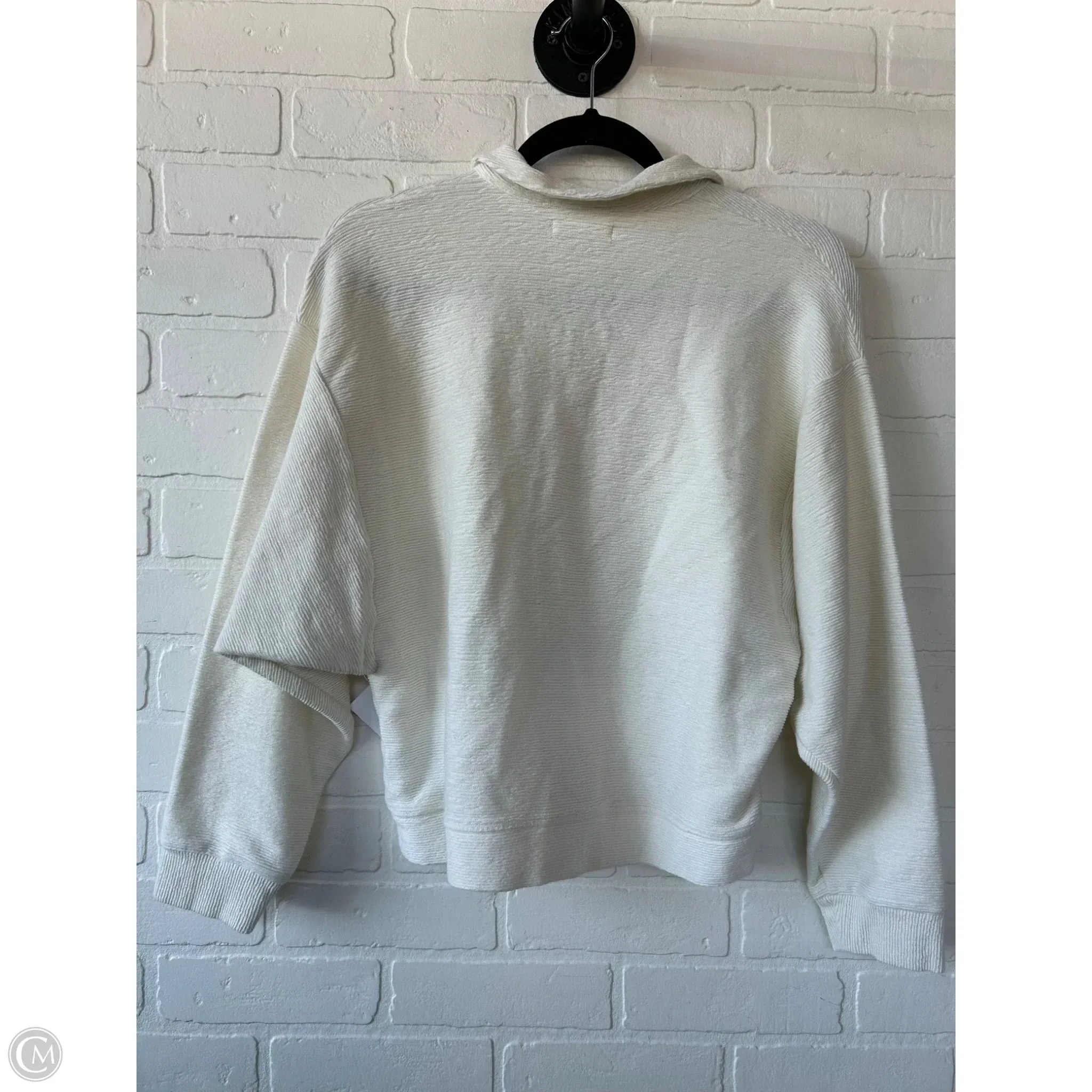 Top Long Sleeve By Madewell In Cream, Size: M