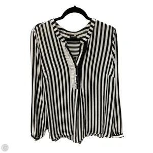 Top Long Sleeve By Torrid In Black & White, Size: 1x