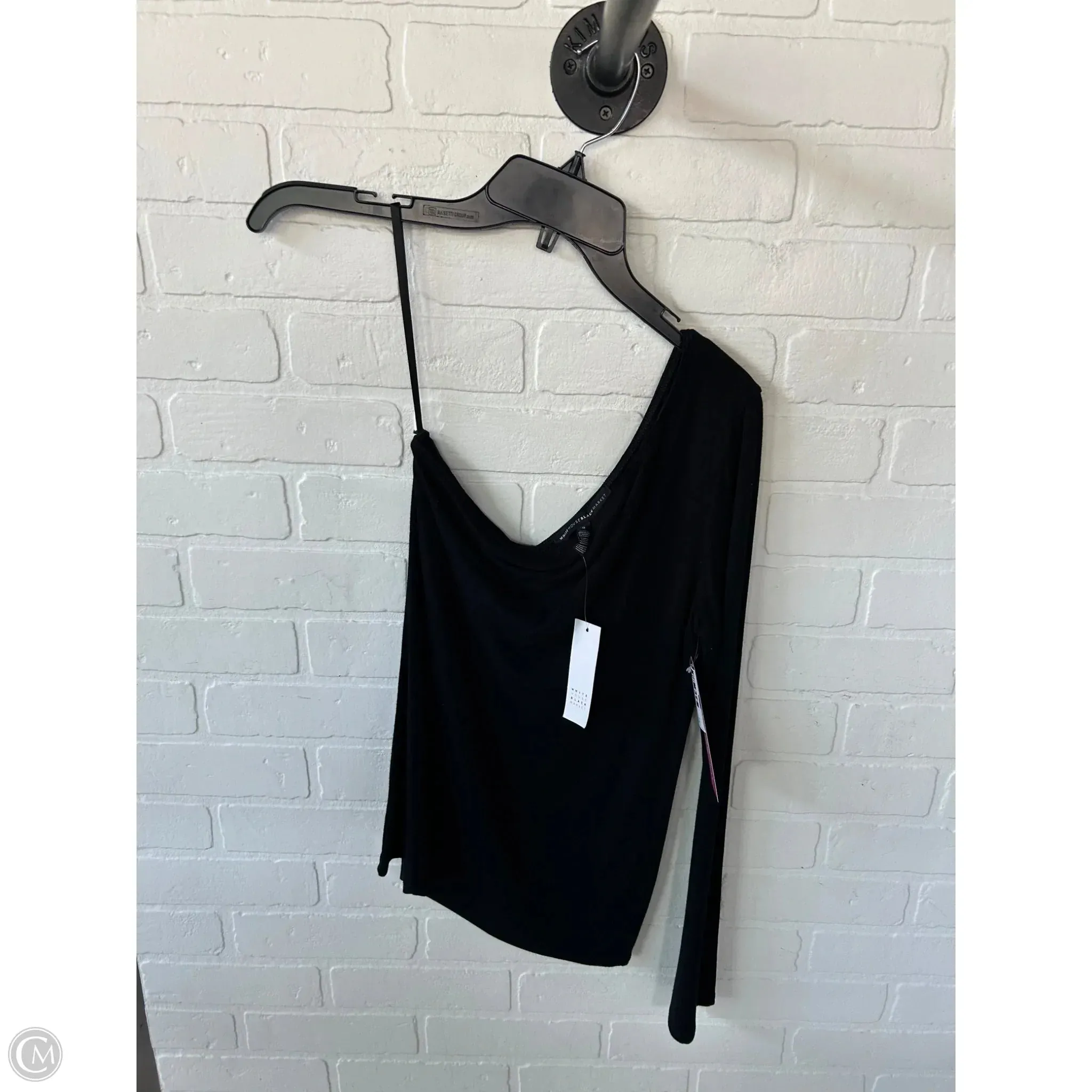 Top Long Sleeve By White House Black Market In Black, Size: S