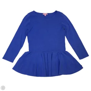 Top Long Sleeve Designer By Lilly Pulitzer In Blue, Size: M