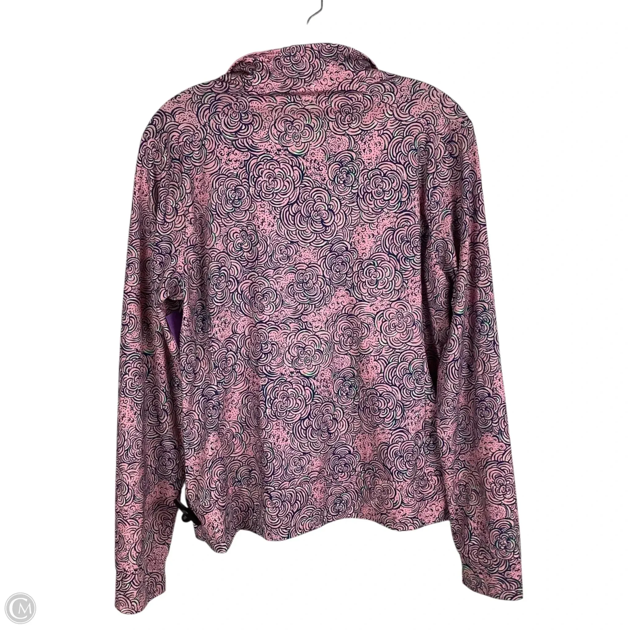 Top Long Sleeve Designer By Lilly Pulitzer In Pink, Size: L
