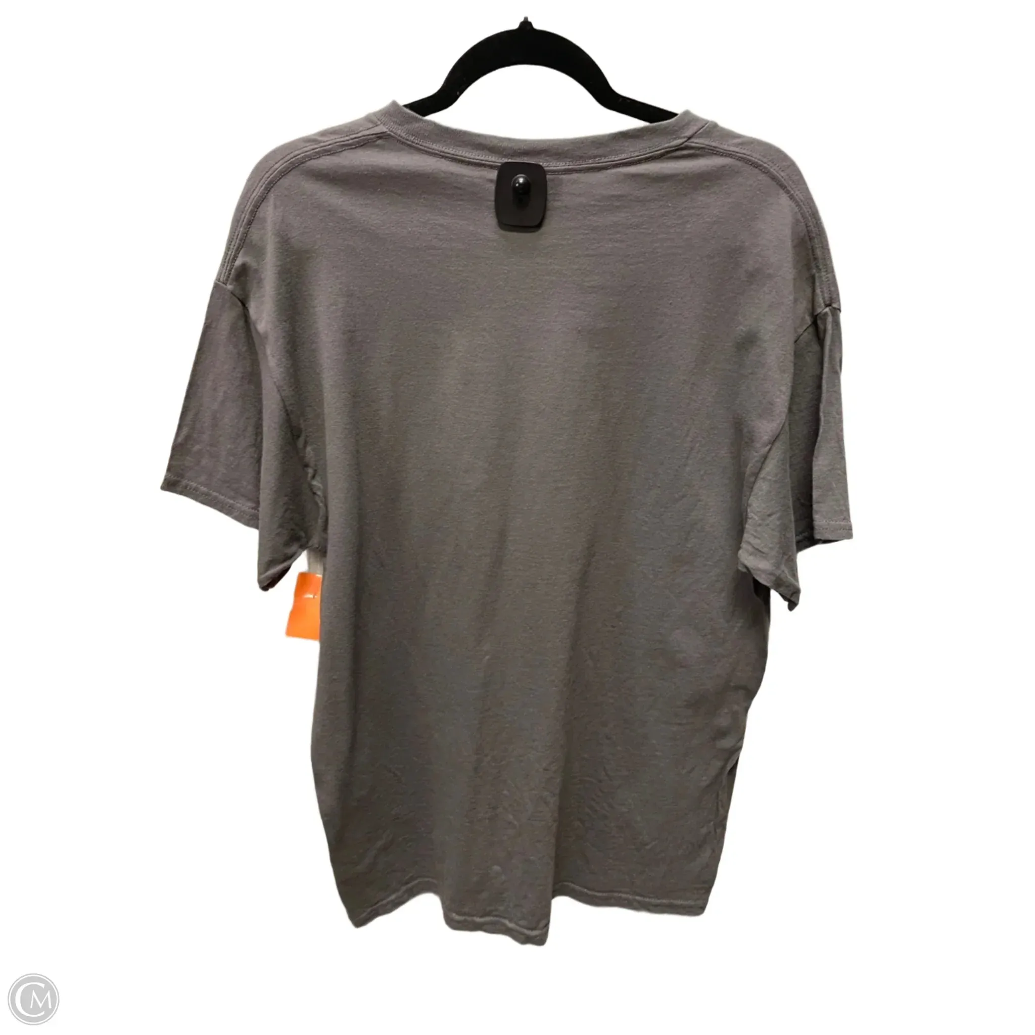 Top Short Sleeve Basic By Clothes Mentor In Grey, Size: L