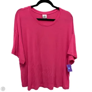 Top Short Sleeve By Cabi In Pink, Size: Xl