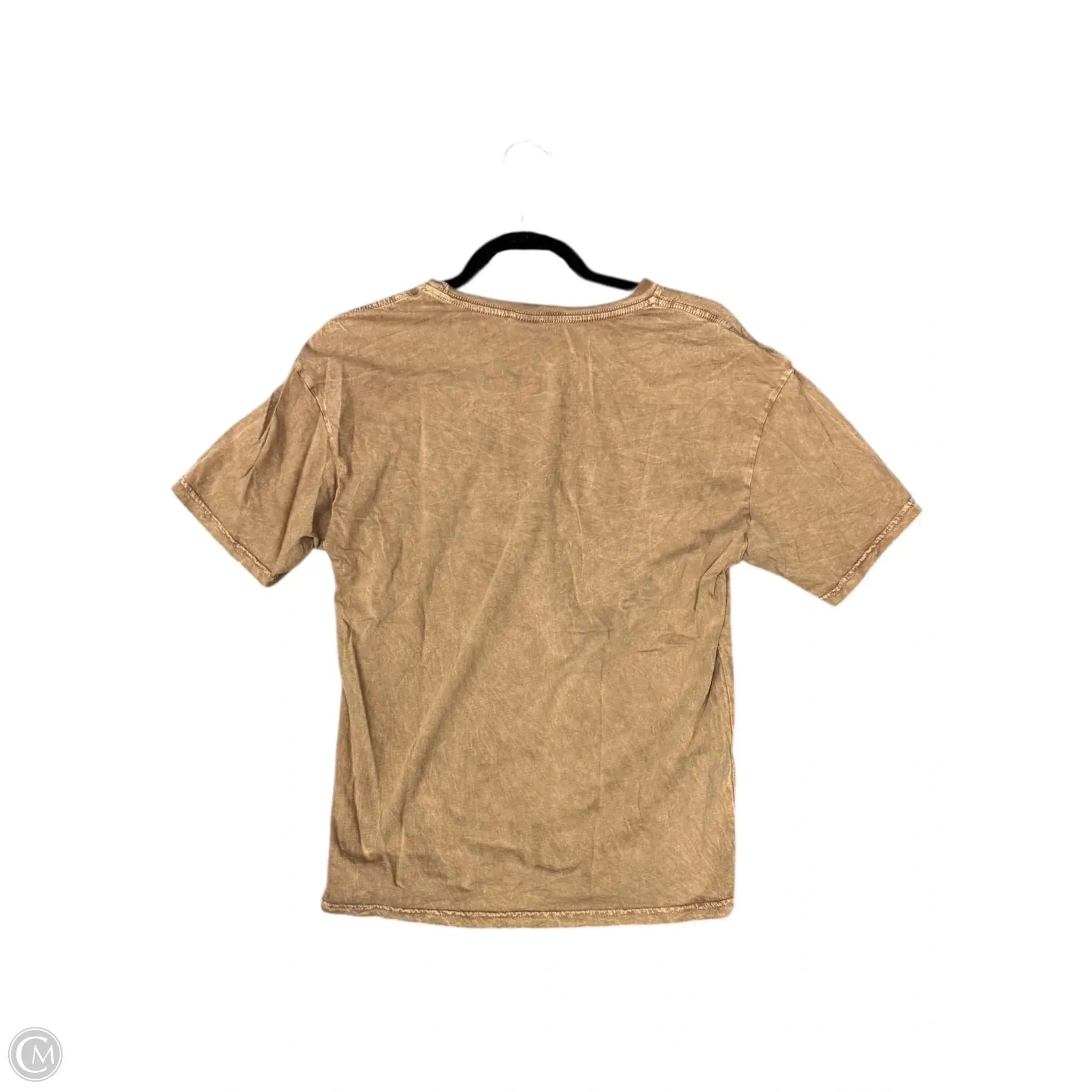 Top Short Sleeve By Clothes Mentor In Brown, Size: S