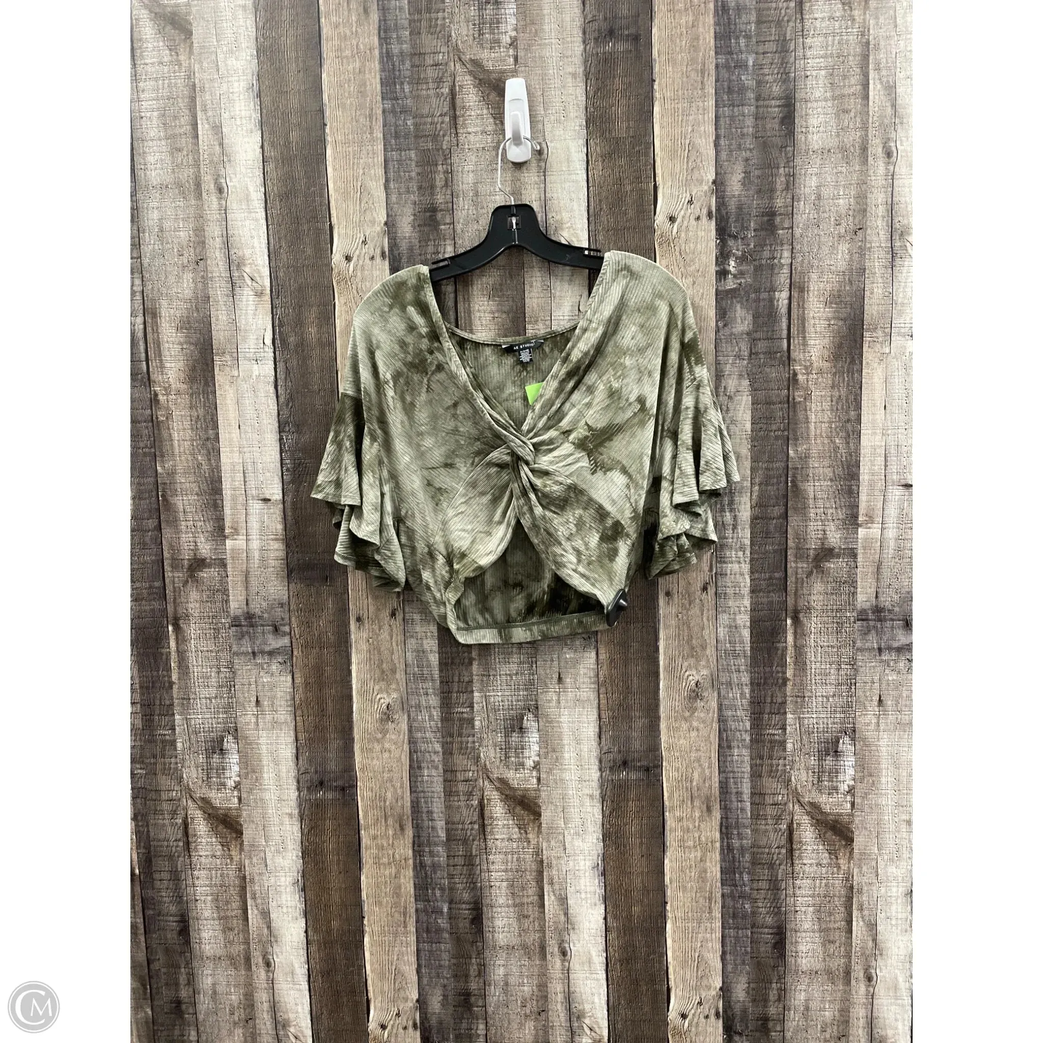 Top Short Sleeve By Cme In Green, Size: Xl