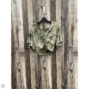 Top Short Sleeve By Cme In Green, Size: Xl