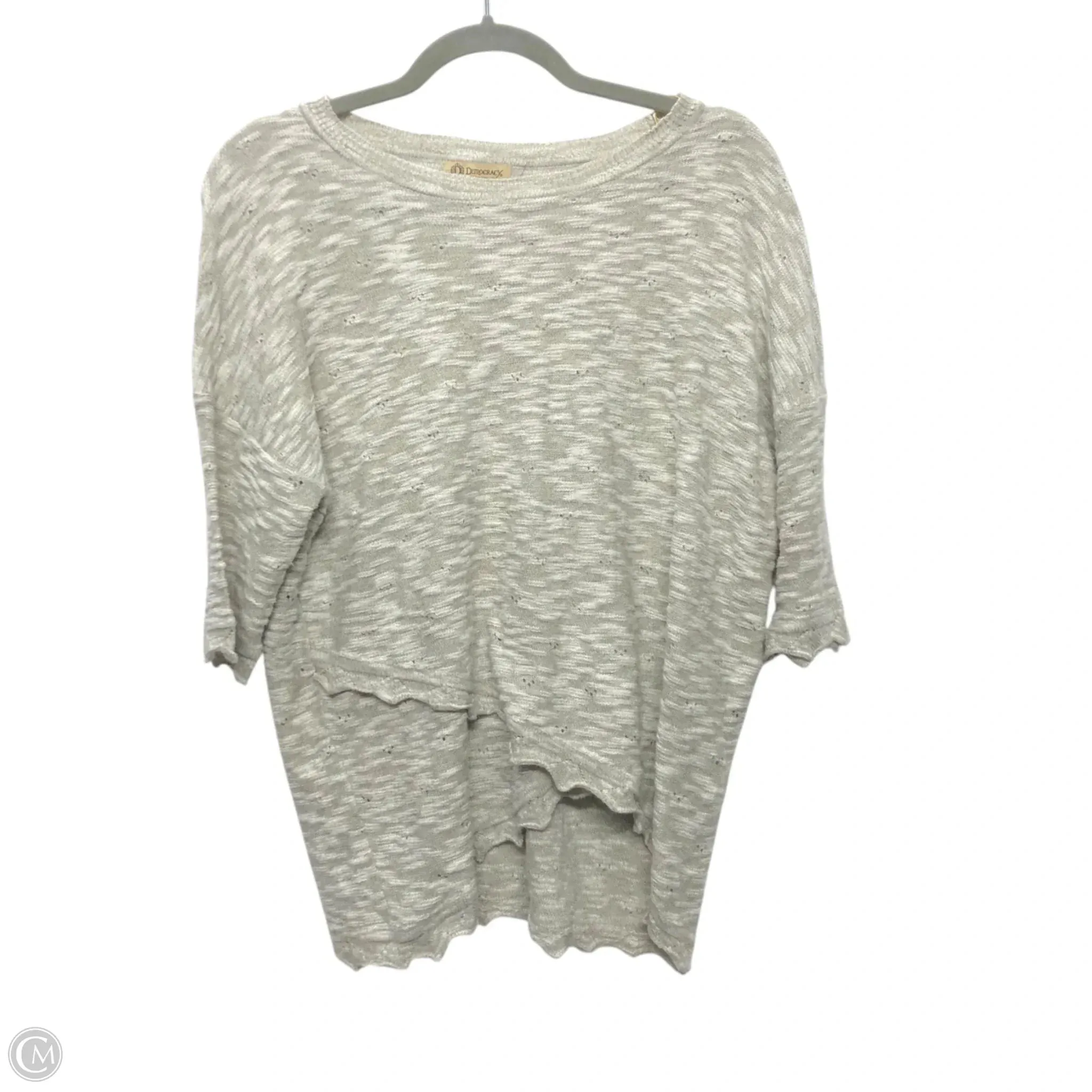 Top Short Sleeve By Democracy In Grey, Size: M