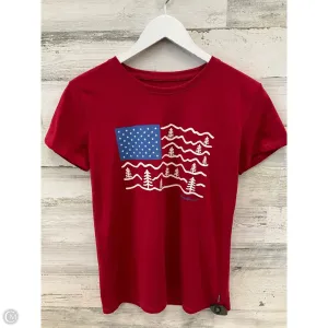 Top Short Sleeve By Eddie Bauer In Red, Size: Xs