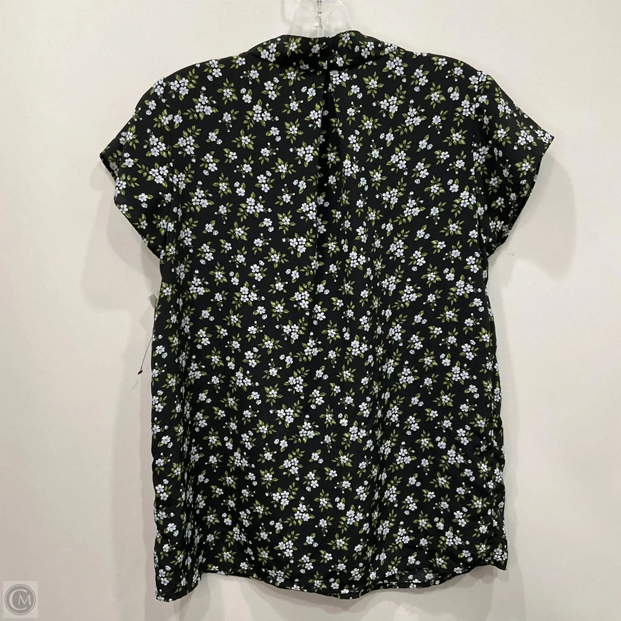 Top Short Sleeve By Halogen In Floral Print, Size: S