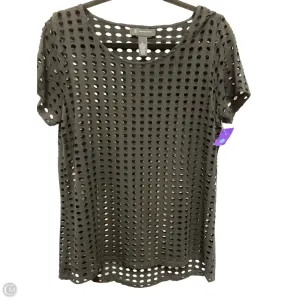 Top Short Sleeve By Inc In Black, Size: L