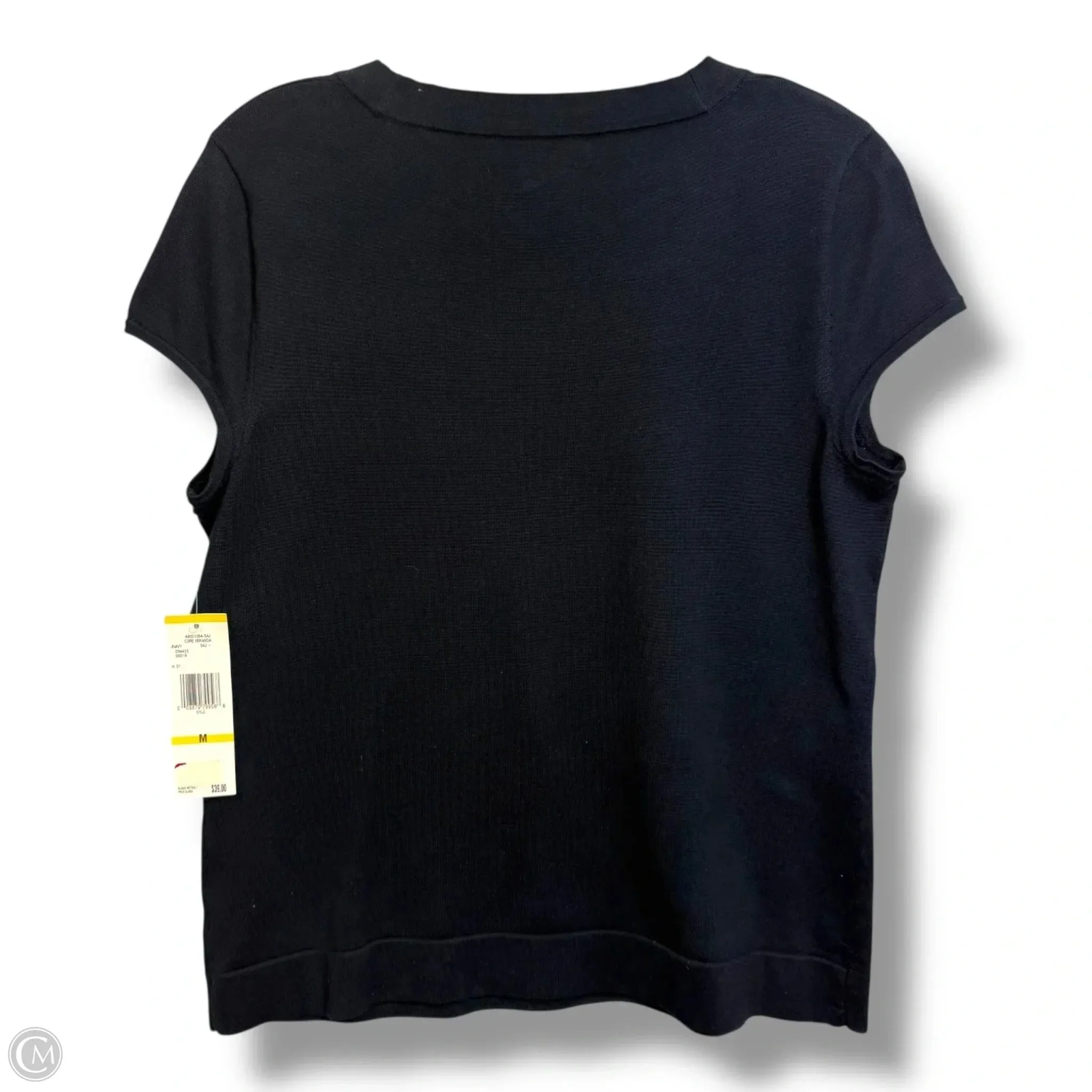 Top Short Sleeve By Jones New York In Navy, Size: M
