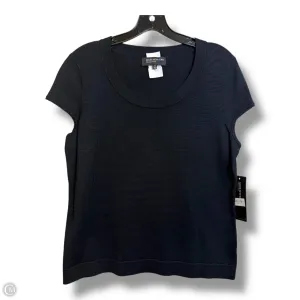 Top Short Sleeve By Jones New York In Navy, Size: M