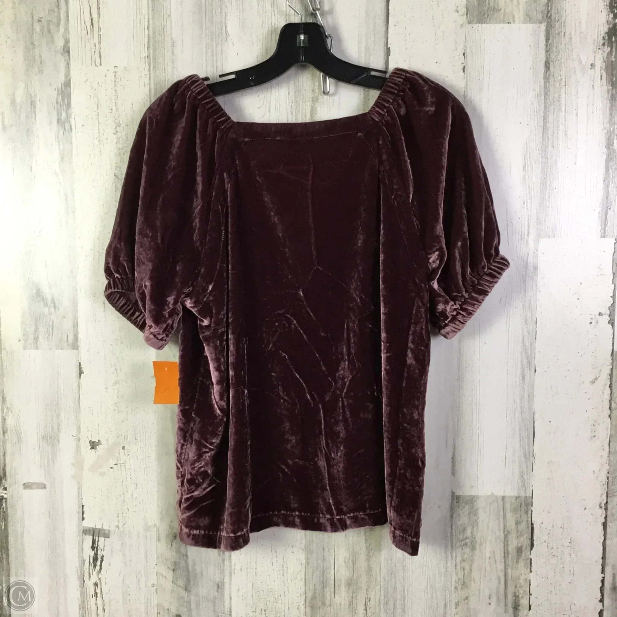 Top Short Sleeve By Loft In Mauve, Size: M