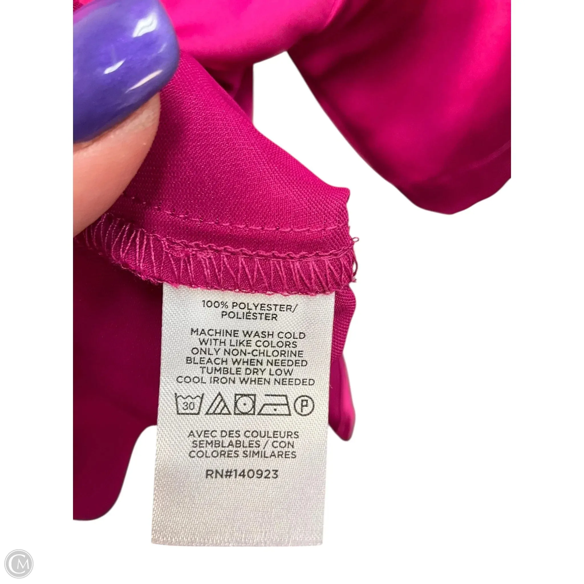 Top Short Sleeve By Loft In Pink, Size: S