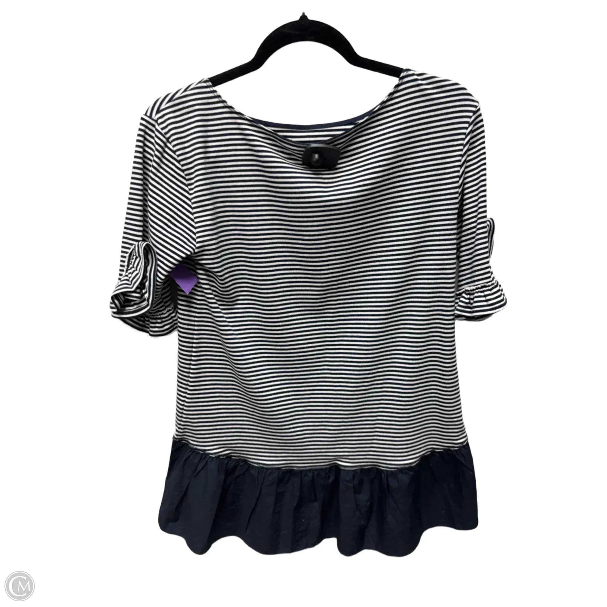 Top Short Sleeve By Maeve In Striped Pattern, Size: Xs