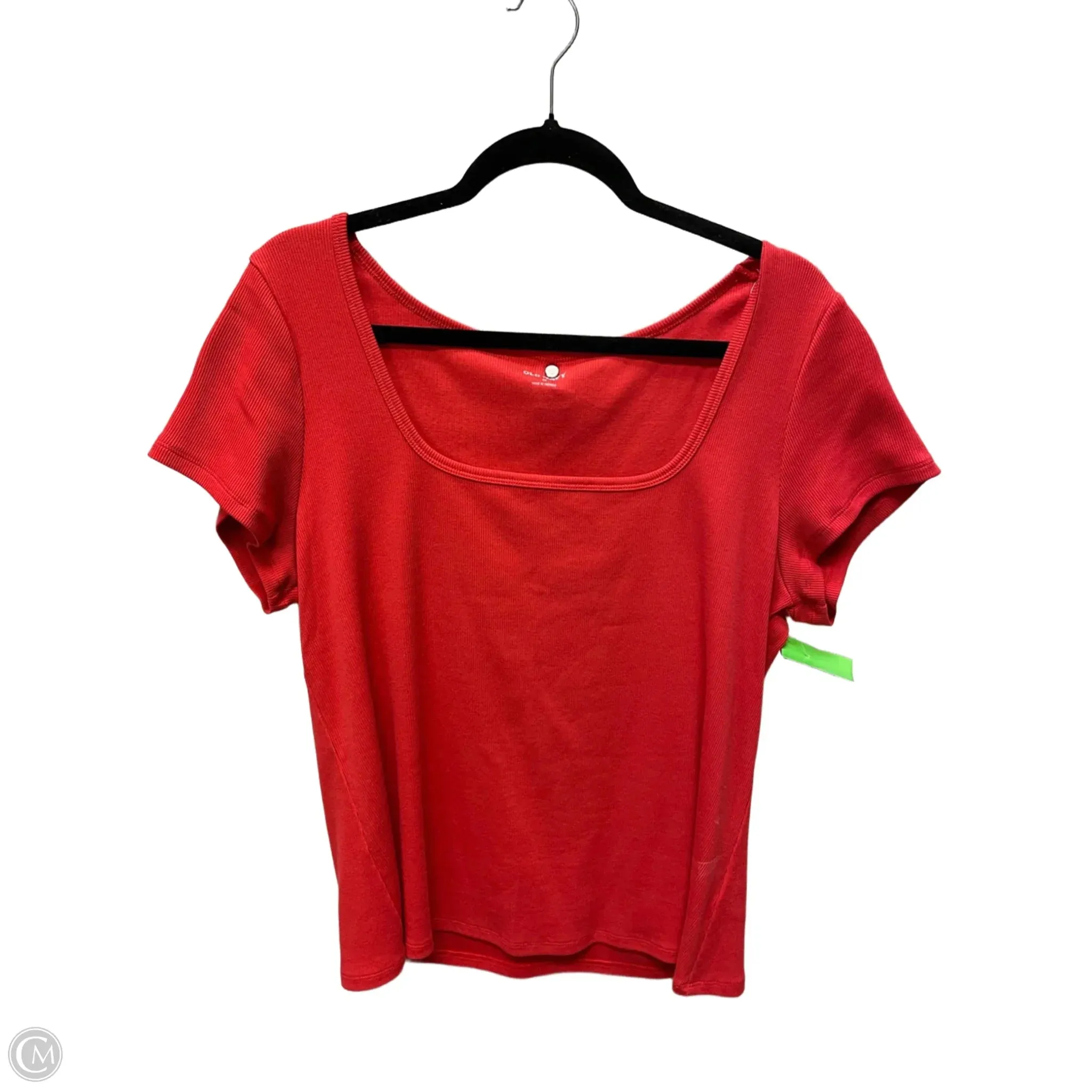 Top Short Sleeve By Old Navy In Red, Size: 2x