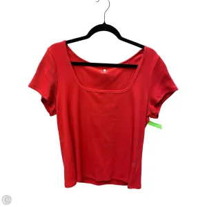 Top Short Sleeve By Old Navy In Red, Size: 2x