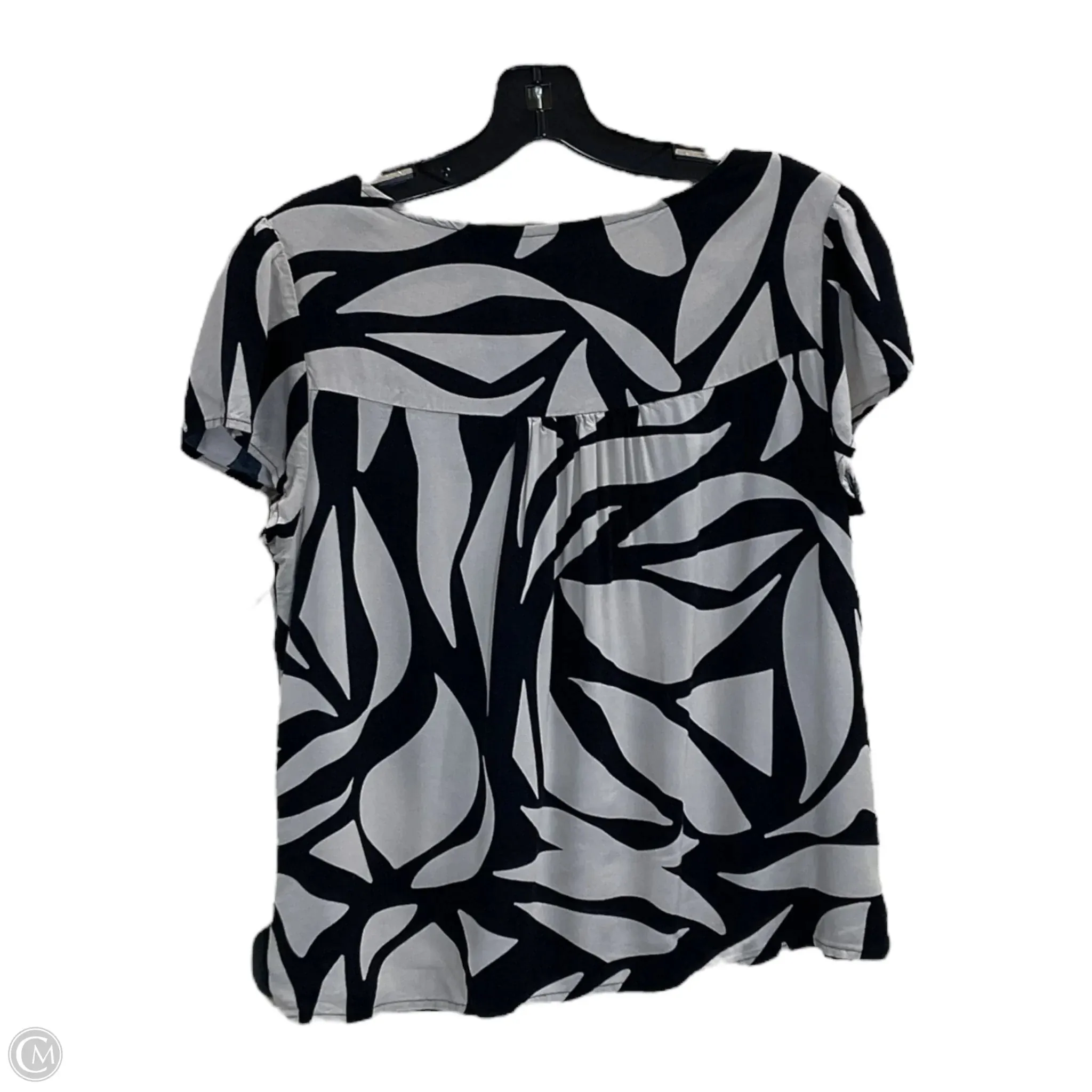 Top Short Sleeve By Sanctuary In Black & Tan, Size: S