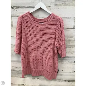 Top Short Sleeve By Sonoma In Pink, Size: Xl