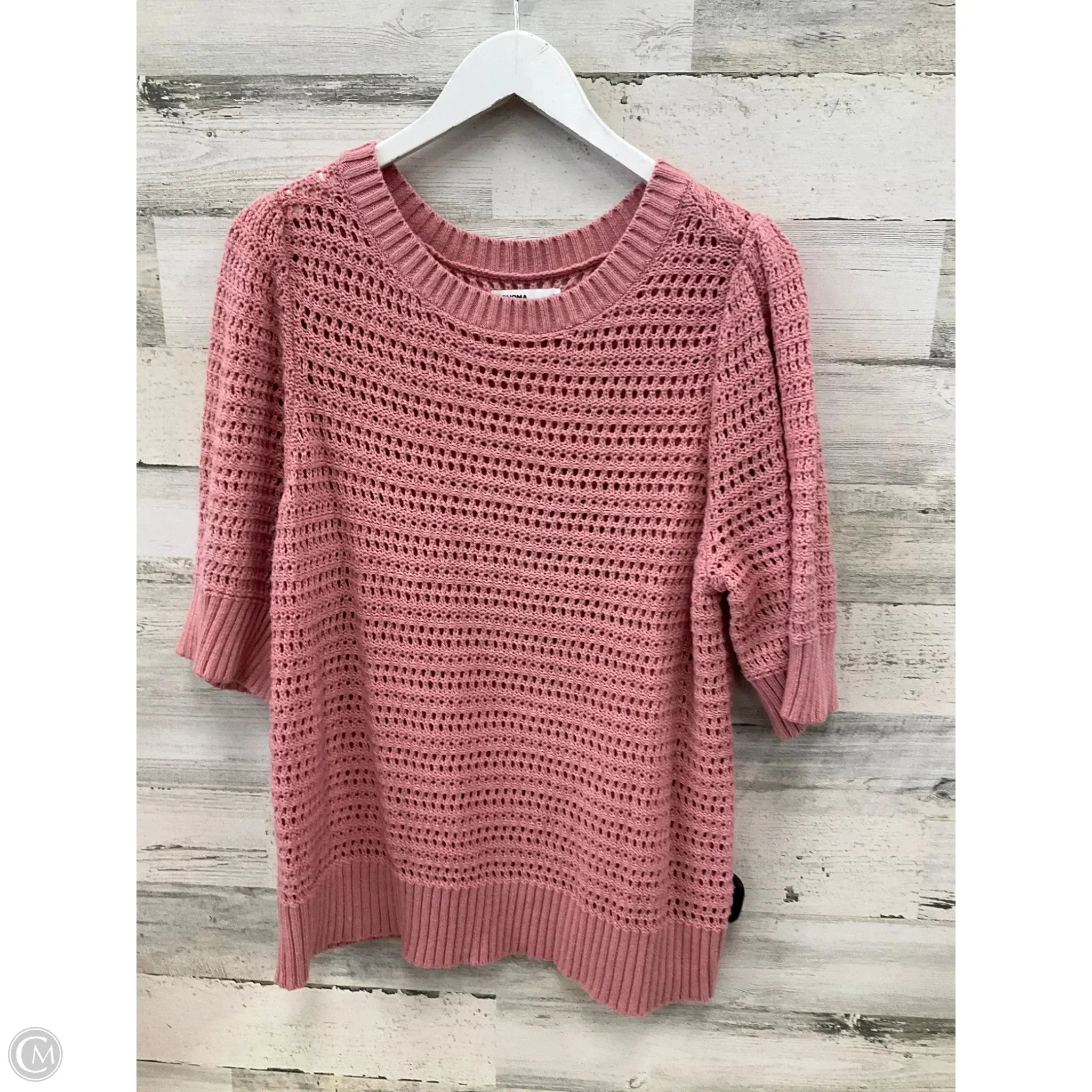 Top Short Sleeve By Sonoma In Pink, Size: Xl