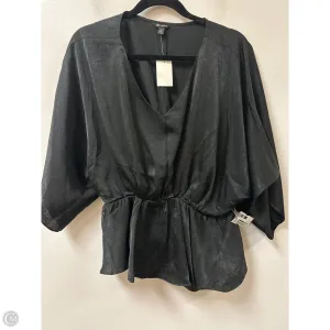 Top Short Sleeve By Versona In Black, Size: M