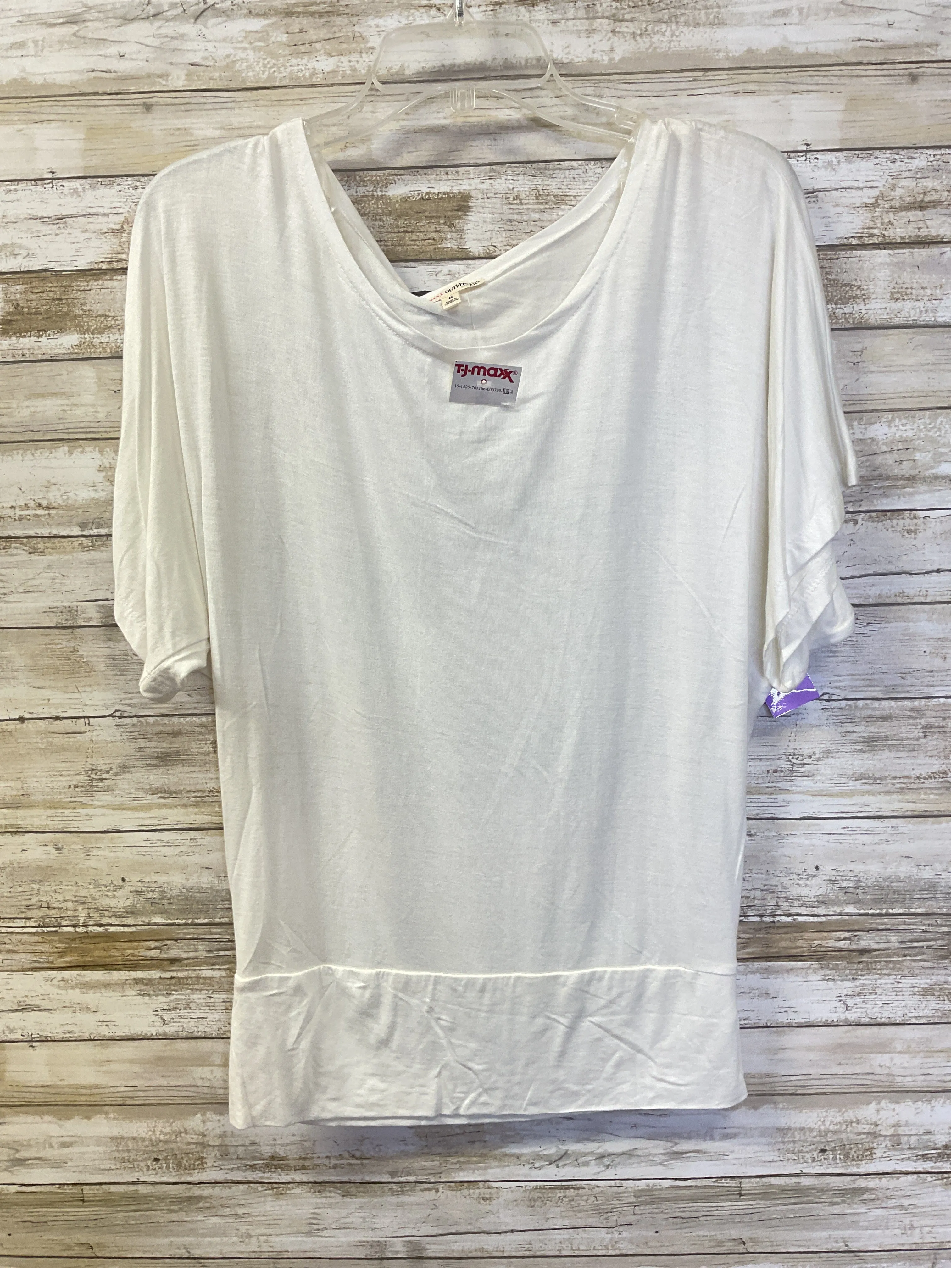 Top Ss By Zenana Outfitters In White, Size:M