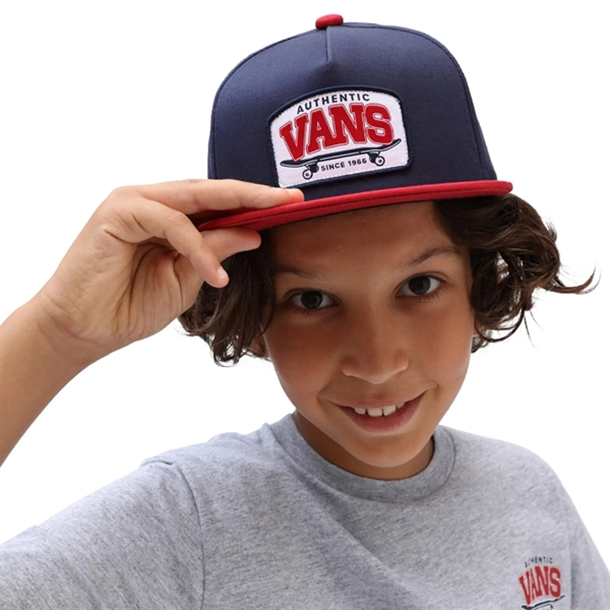VANS Skate Authentic Snapback Cap Dress Blues / Chili Pepper