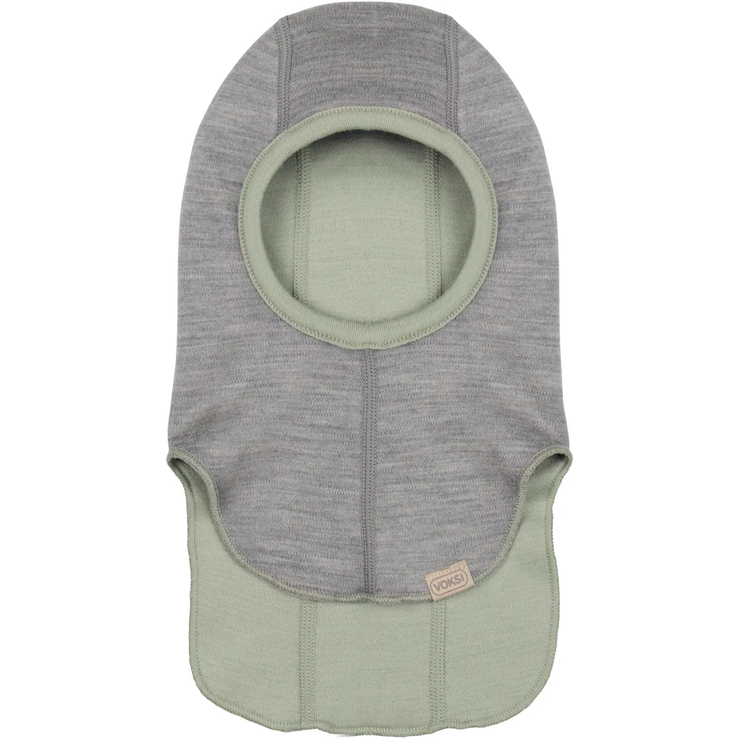 Voksi Misty Green Wool Balaclava