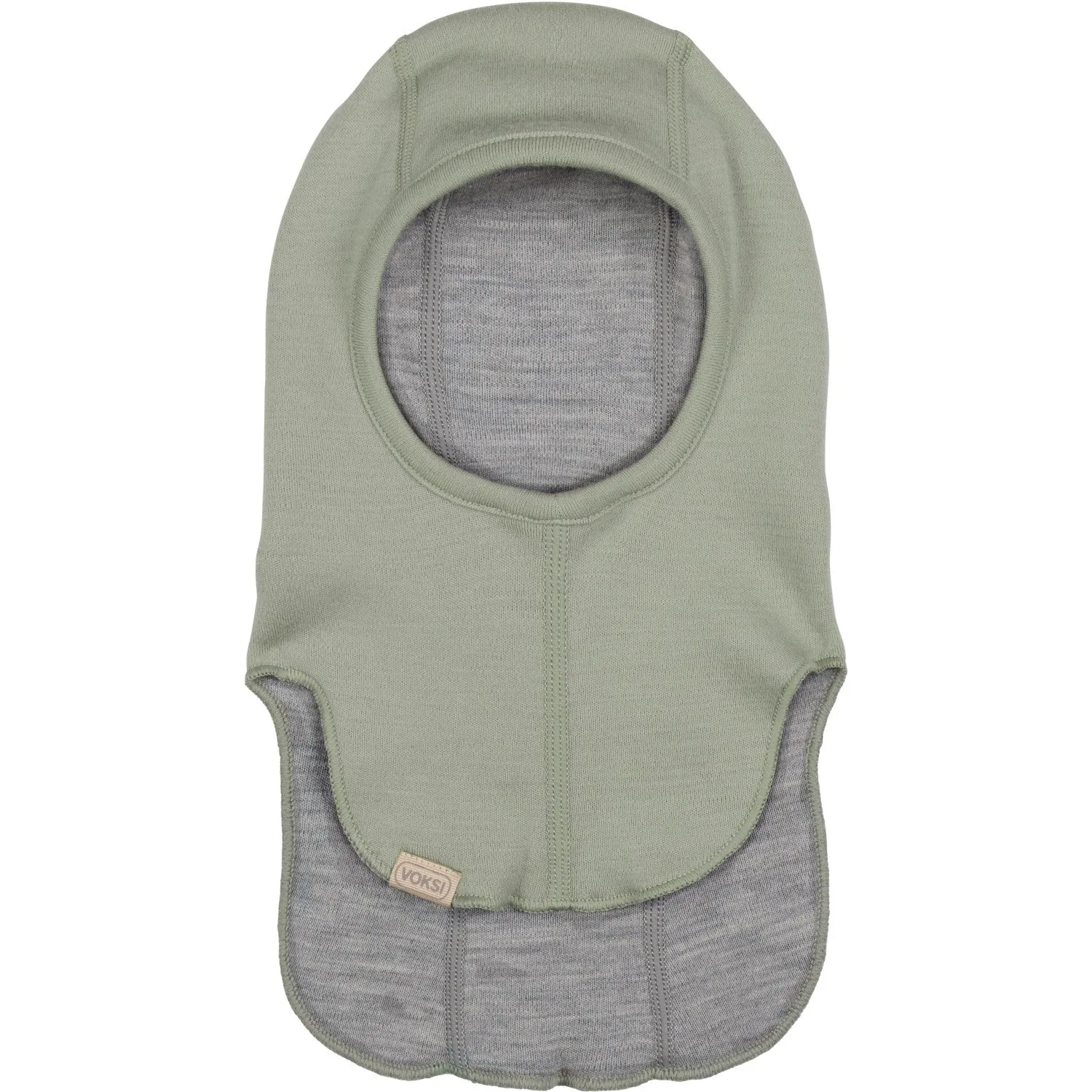 Voksi Misty Green Wool Balaclava