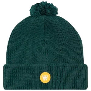 Wood Wood Kai AA Kids Pom Pom Jacquard Beanie Forest Green