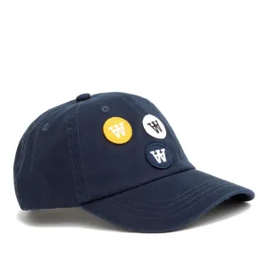 Wood Wood Sim Patches Kids Cap Navy